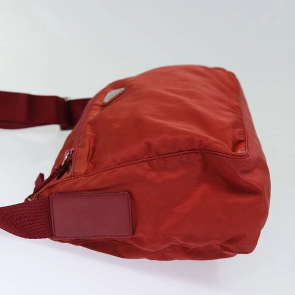 PRADA Shoulder Bag Nylon Red Auth - Picture 5 of 16